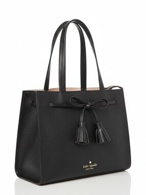 Kate Spade New York Hayes Street Isobel Small Black Leather Satchel
